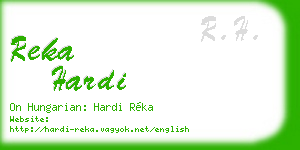 reka hardi business card