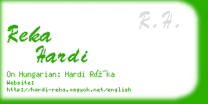 reka hardi business card